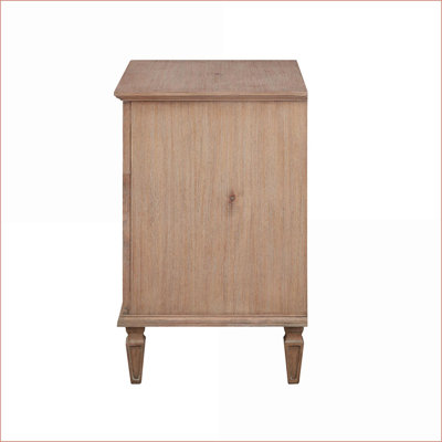 Victoria French-Inspired Nightstand with Drawer &amp; Shelf - Light Natural