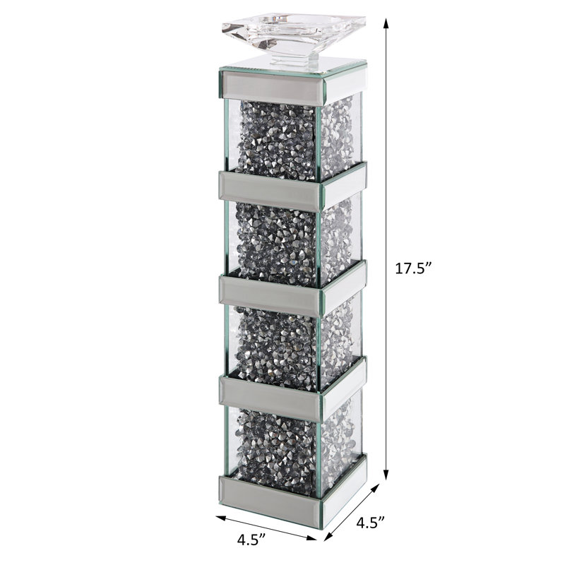 Porte-bougie Stratton, H 17,5 po x l 4,5 po x P 4,5 po
