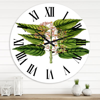 Vintage Plant Life XXVI - Horloge murale traditionnelle