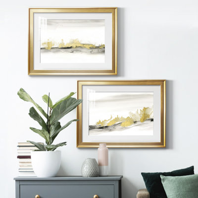 Gold On The Horizon I - 2 Piece Picture Frame Print Set