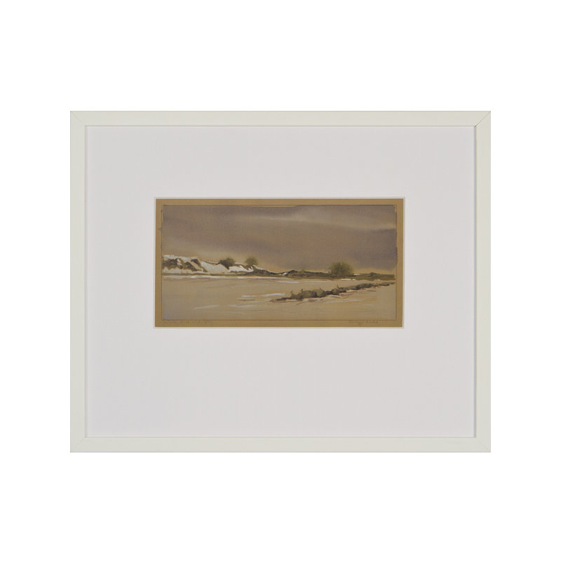 White Sand And Jetty Print by Daughdrill