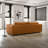 Huron Mid-Century Modern Vegan Leather Cozy Sofa