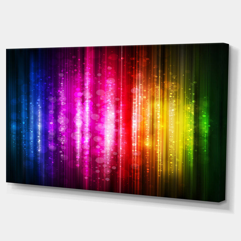 « lueuring background », impression Abstract, H 20 po x l 40 po x P 1po, Toile tendue