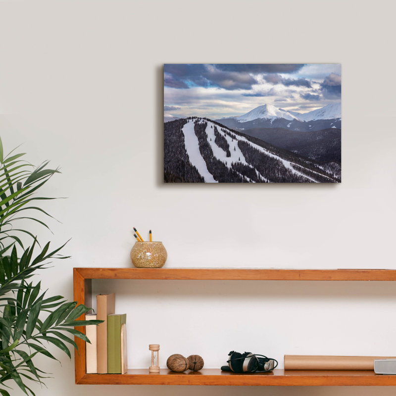  «Keystone North Peak Mountain» par Epic Portfolio, art mural sur toile, 18 po x 12 po, H 12 po x l 18 po