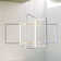 Vollmer 3-Light Dimmable LED Square/Rectangle Chandelier