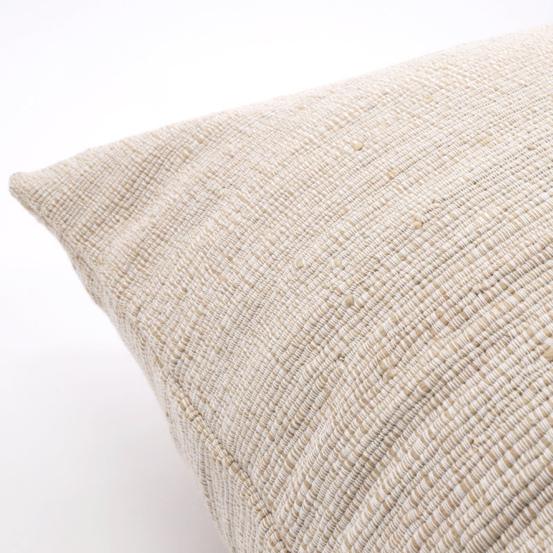 Athena Pillow Cover & Insert, Natural, 28"H x 36"W, Rectangular