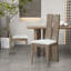 Chaise rembourrée en similicuir