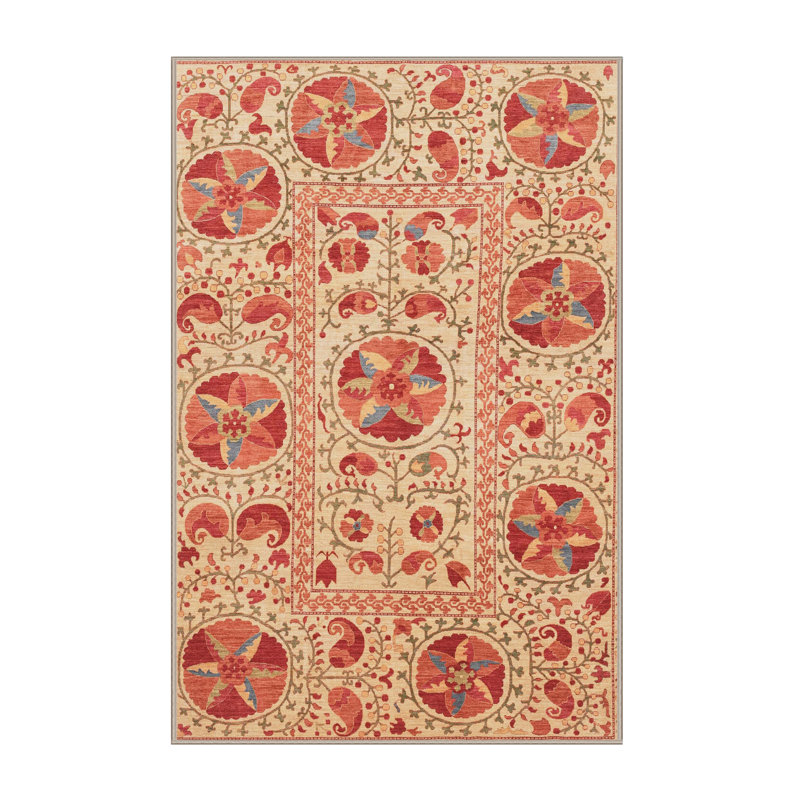 Abstract Indoor Rug, Rectangle 4' x 6'