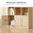 71" Tall Bookshelf With 10 Cubes And 3 Doors, 4-tier Bookshelf, Open Shelf Bookcase With Cabinet, Modern Cube Storage Organizer For Living Room, And Office, White-616440633