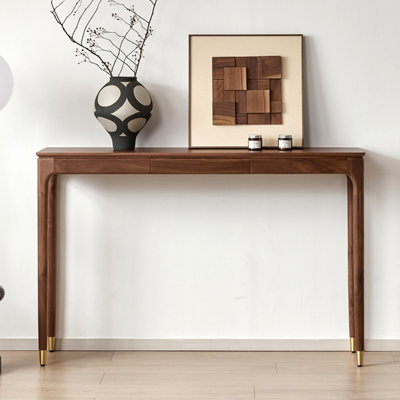 New Chinese-style solid wood entrance table.