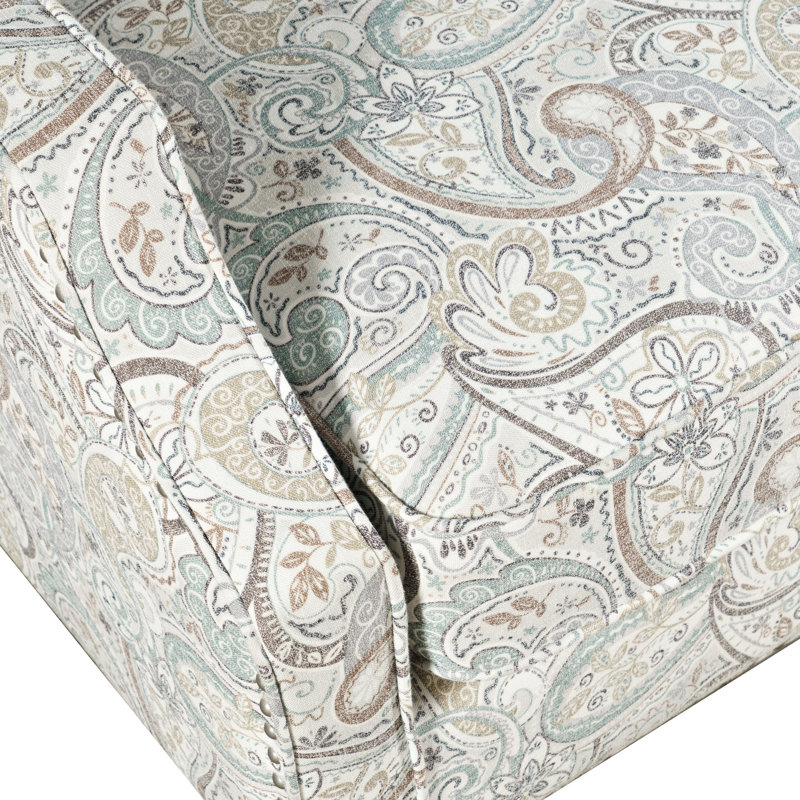 Crownover 71.12Cm Wide Polyester Armchair, Sage Paisley