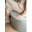 Cosipouf 60cm Wide Round Chevron Pouf Ottoman-112500925