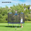 Songmics Round Backyard Trampoline with Safety Enclosure-29314111