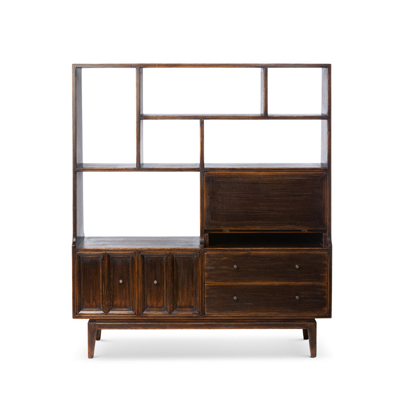 Urban Living Solid Wood Drawers Bookcase