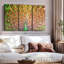 «Grand Green Peacock Wall Art» sur toile-1941405159