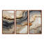 Gris et orange Minimalisme pierre Geode - Ensemble de décoration murale pierre géode-111758603-111758600