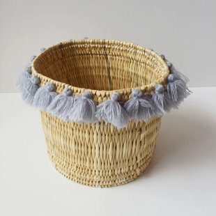 AtelierBOEMIA Straw Decorative Basket