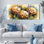 «Hydrangea», impression sur toile tendue à l'aquarelle sur toile, ensemble de 3-628308170