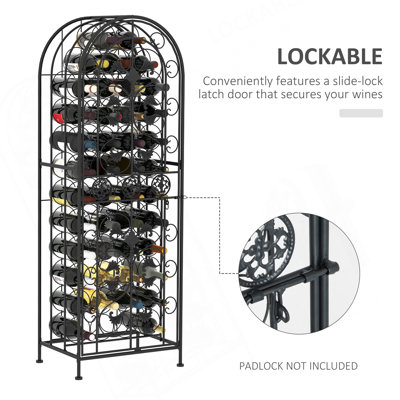 Wrought Iron Wine Rack