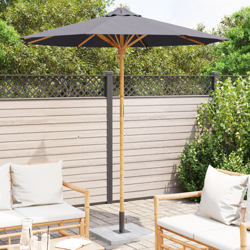 Market Parasol, 230cm H x 217cm W x 217cm D, Grey