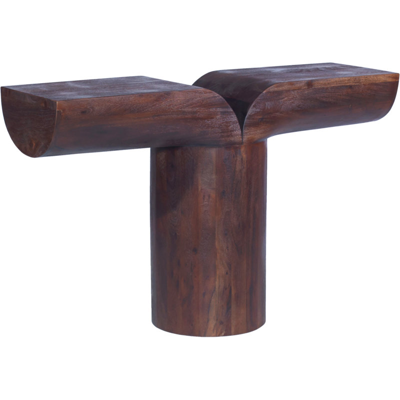 Holcman 48'' Solid Wood Console Table, Brown