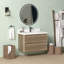 Meuble-lavabo flottant mural 36 po avec lavabo simple Melihcan