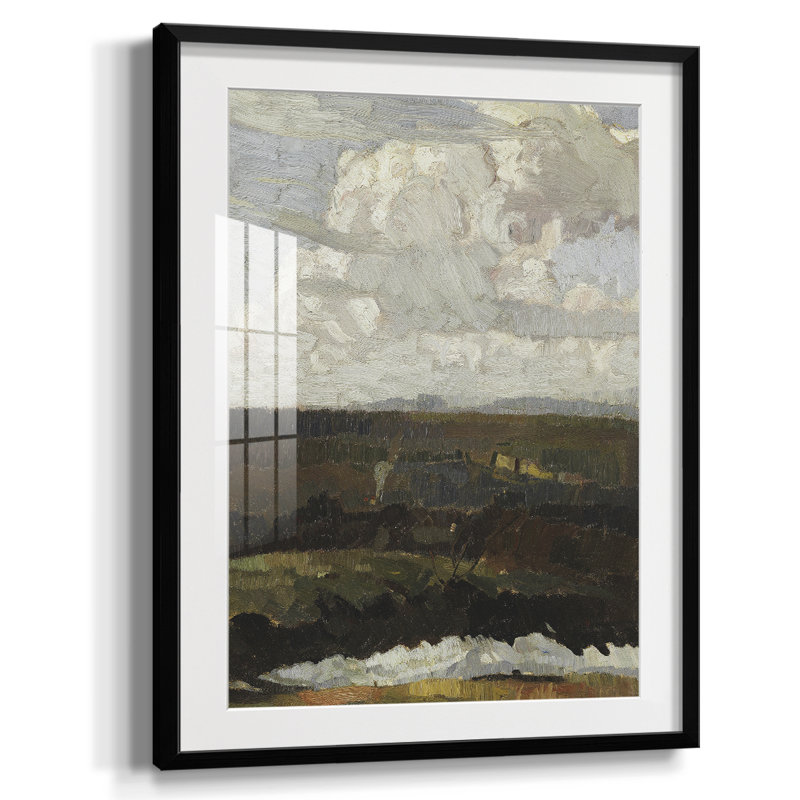 Paysage rétro CCxxxvi - impression encadrée