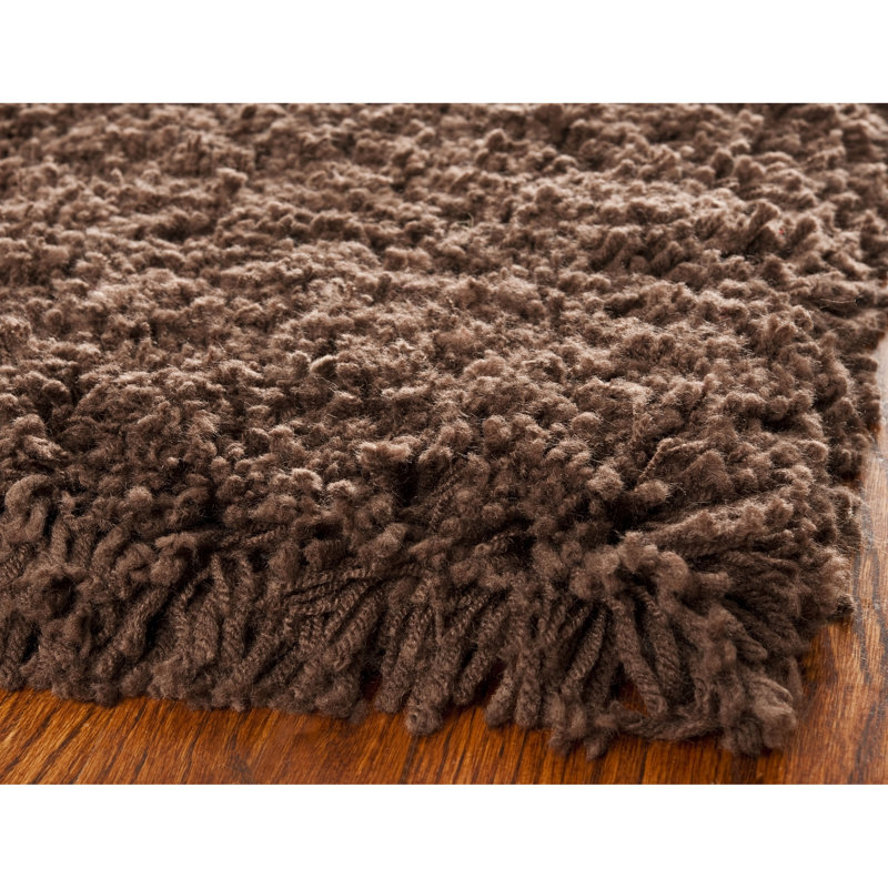 Cannell Classic Shag Hand Tufted Performance Solid Color Rug, Rectangle 3' x 5'