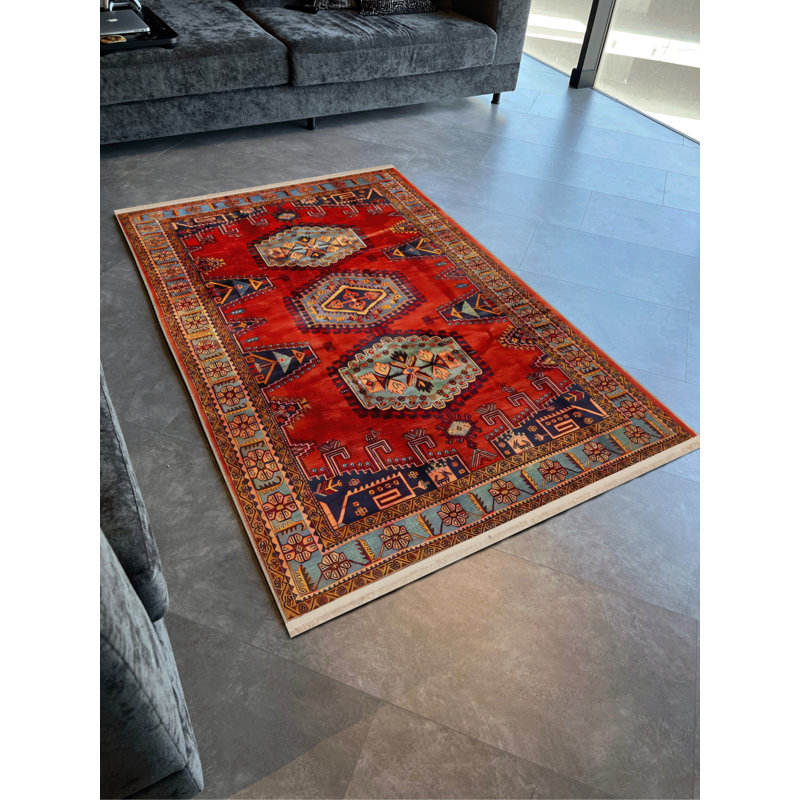 Tapis rectangulaire Wallas, Tapis de couloir 3 pi 4 po x 9 pi 11 po