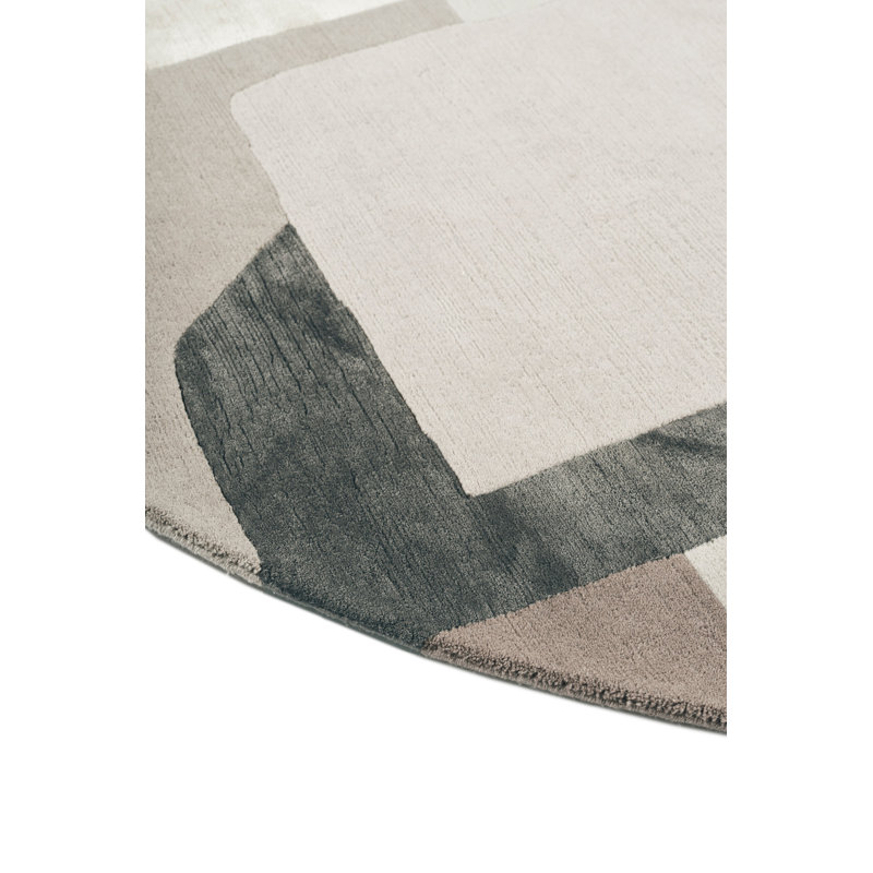 Della Mushroom Area Rug, Round 8'