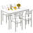 Mekaal 4 - Person Four Leg Dining Set-322980402-322980401