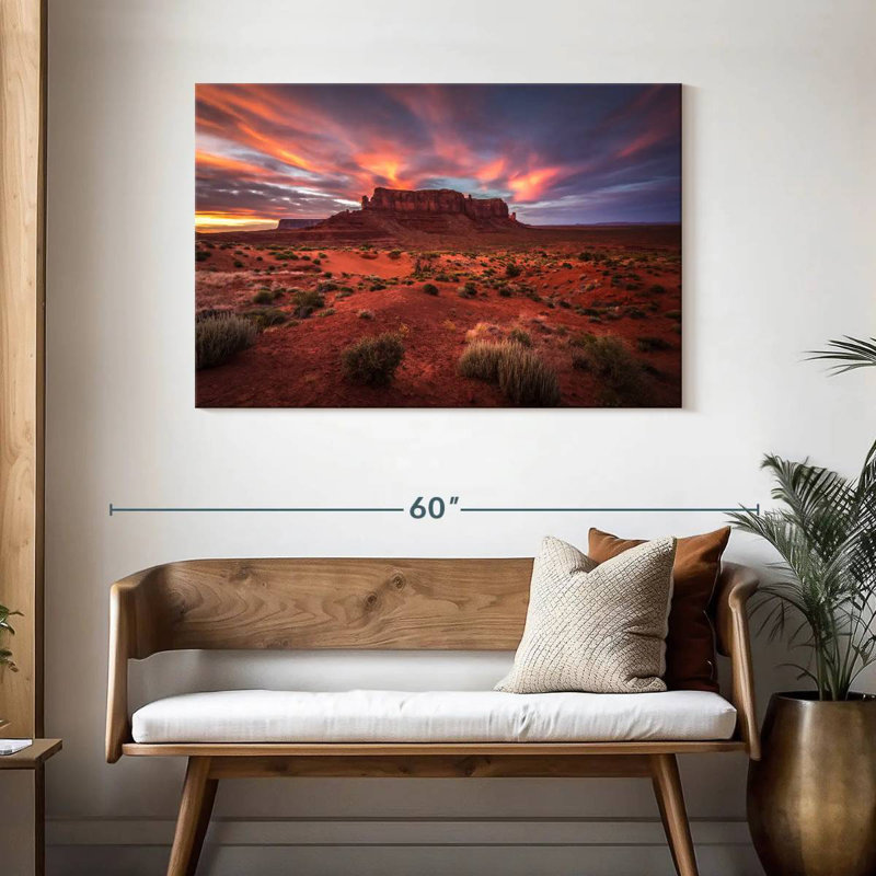 Alvord Sentinel Mesa At Sunset, 30" H x 45" W