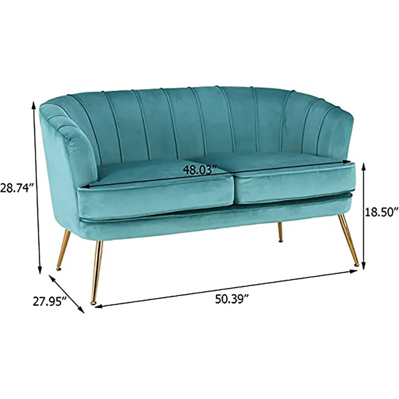 Ledgerwood Velvet Armchair, Dark Teal Velvet