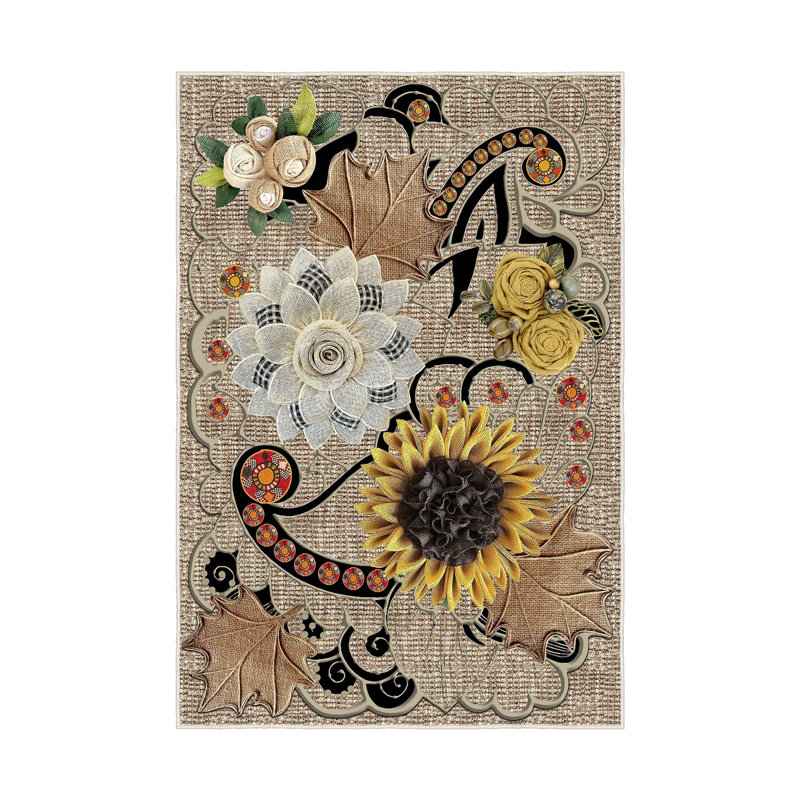 Elegant Hall Carpet, 2.6 x 9.8 Feet | 100% Polyester, 650 g/m², Pile Height: 0.3 Inches | Antibacterial, Non-Slip PVC Dot Underside | Machine Washable, 3D Digital Printing, Ideal for Modern Living Spaces