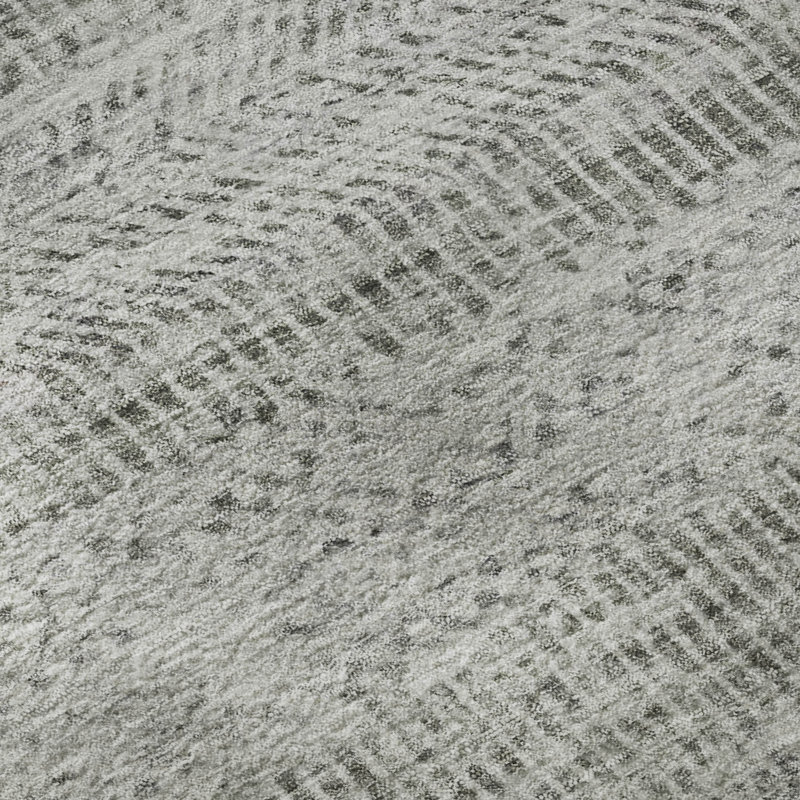 Premium Machine Washable Marasco AMF1634 Stripes Rug, Round 8'