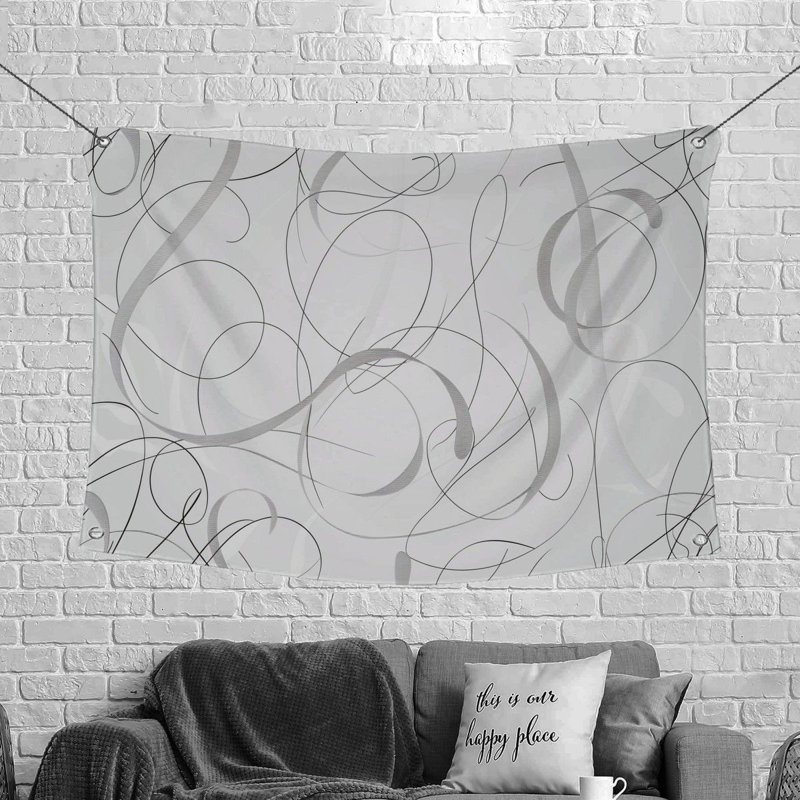 Plain Weave Muslin Microfiber Fabric Tapestry, 50" H x 60" W