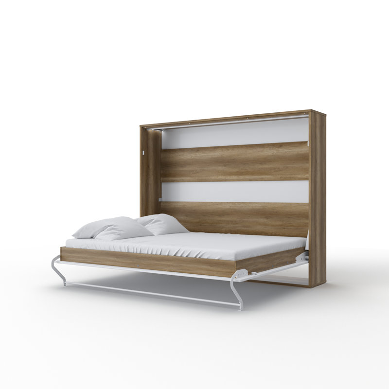 Ayvri EU Kingsize - 160 X 200 Cm Bed, White/Light Brown