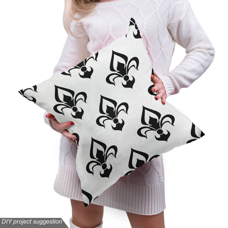 Tissu fleur de lis, l 36 po x L 360 po