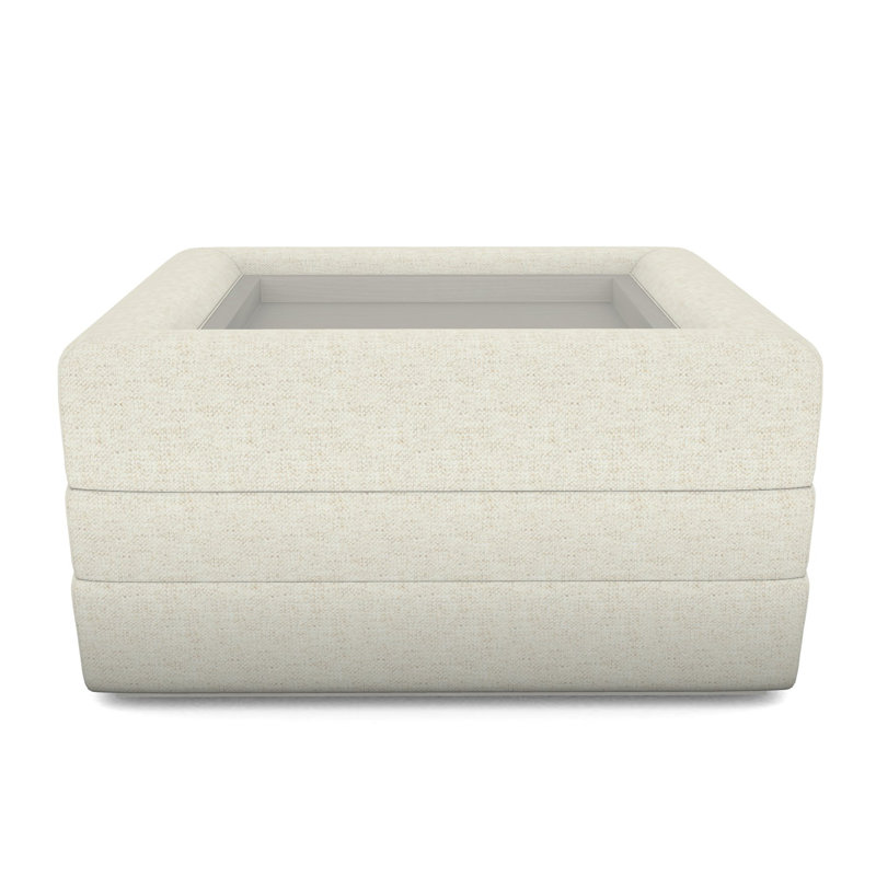 Boyden By Thom Ficilia Square Ottoman, Nomad Snow, Wrenn