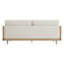 Canapé rembourré en canne naturelle l 78,75 po Ahlea
