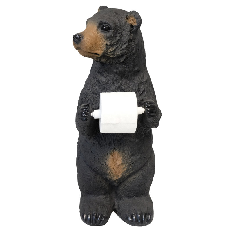 Standing Bear Free Standing Toilet Paper Holder