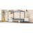 Full Size Canopy Frame Rubber Wood Floor Bed With Fence