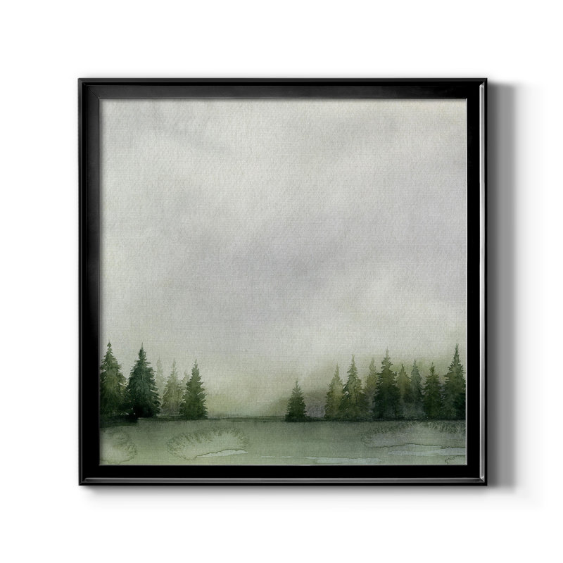 Timberline II - Toile encadrée de qualité supérieure - prête à être accrochée, Toile avec cadre noir, Pas de tapis