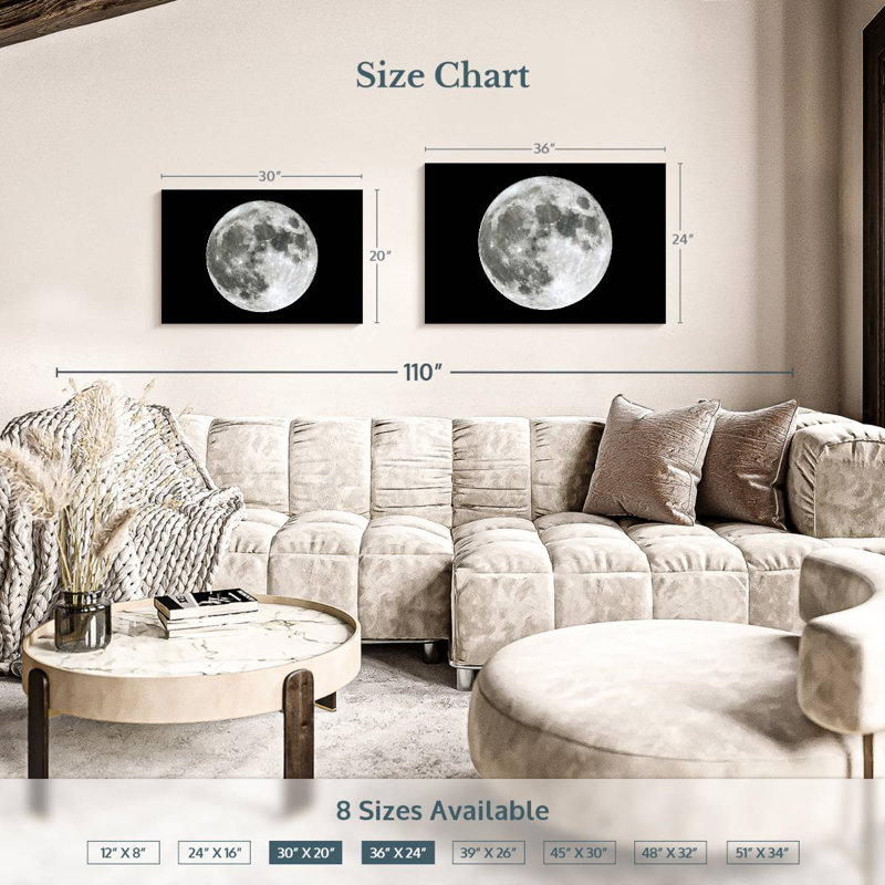Oberle The Moon, 20" H x 30" W