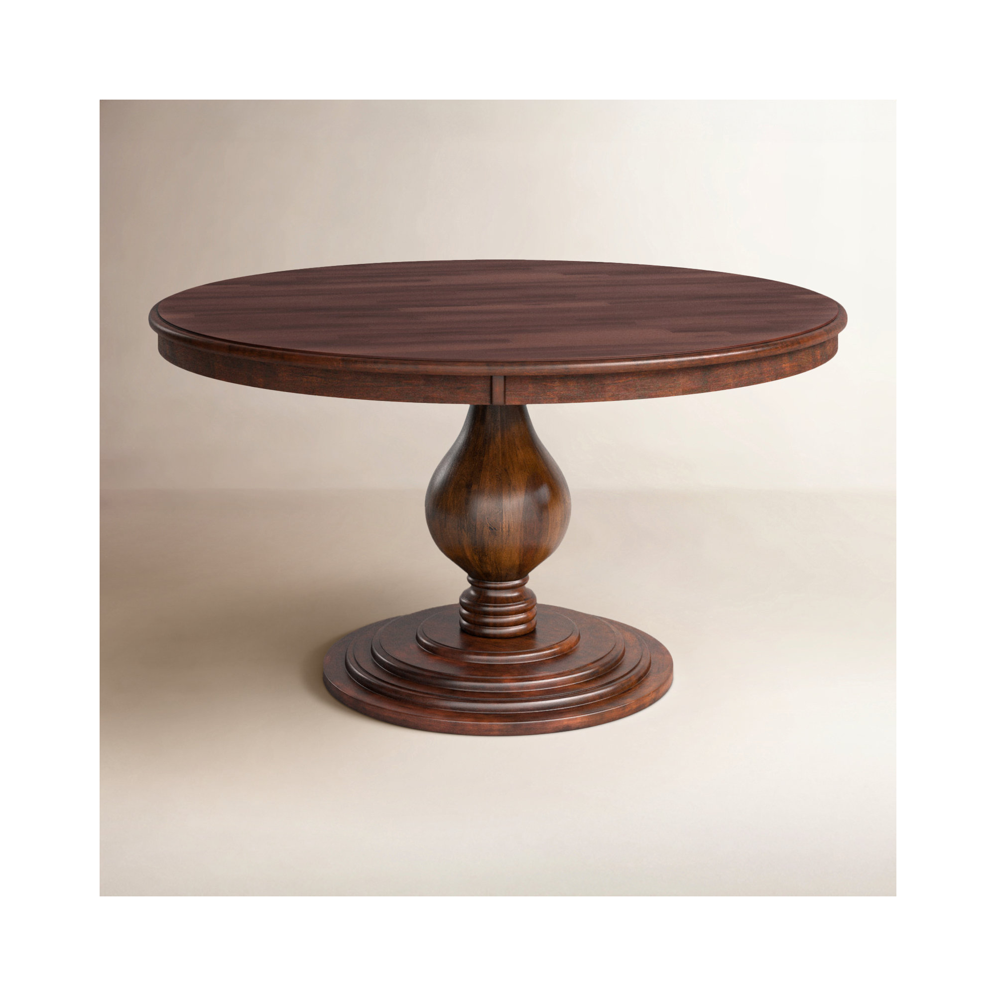 Kehoe Round Dining Table, Coffee, 48" W x 48" L