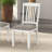 Farmhouse Style 2Pc Side Chair Slat Back Upholstered Seat Dining Room Furniture