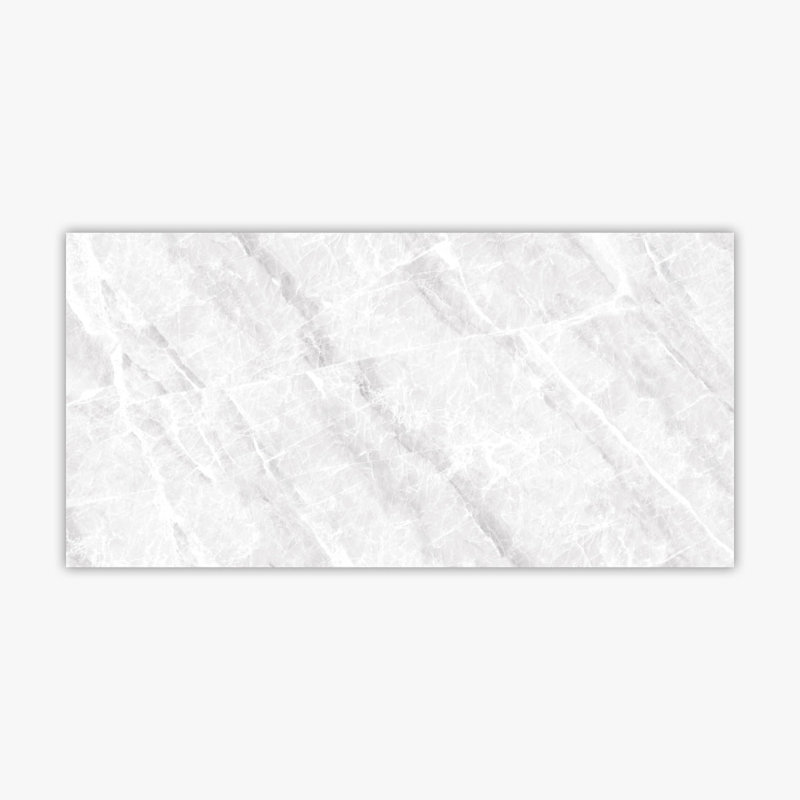 Nambia 12" x 24" Porcelain Marble Look Wall & Floor Tile, White