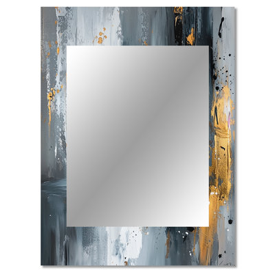 Gold Cheetahs Quick Call Accented With Grey I - Cheetah Mirror, Gold Unique Wall Mirror, Printed Metal Art