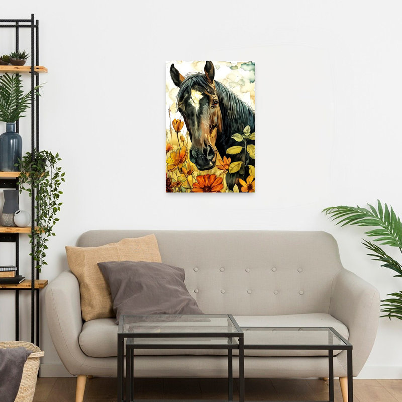 Cheval, art animalier contemporain, 24" H x 16" W