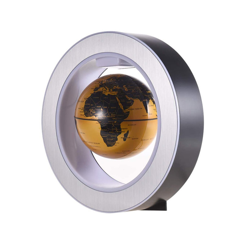 Globe terrestre à lévitation magnétique 4 po, Or